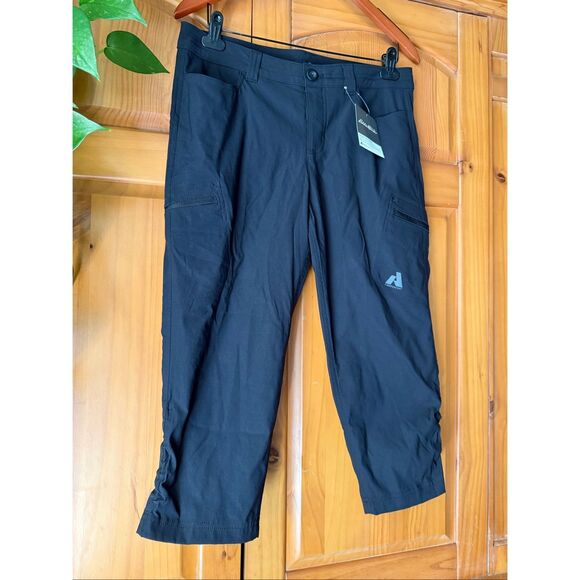 NWT Eddie Bauer First Ascent Women’s Guide Pro Capri Pants Black Size 8 - Picture 4 of 13